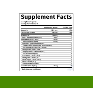 Private label integratori di Fiber alimentari estratto di melone amaro berberina HCL estratto di erbe capsule promuove supporto digestivo - Product Image 2