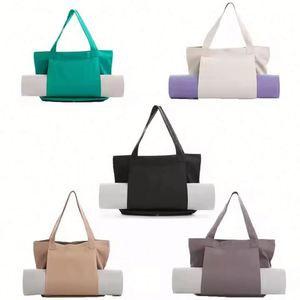 Bolsa de Yoga de Lona de Gran Capacidad con Logotipo Personalizado, Bolsa de Transporte para Esterilla de Yoga, Bolsa de Hombro de Algodón para Gimnasio y Playa, Accesorio de Moda - Product Image 3