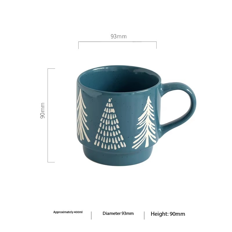 Pine tree stacking cups-green
