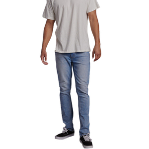 China Factory Bulk Wholesale Jeans Mid Waist <strong>Jogging</strong> Stretch Tapered Jeans Men 100% Cotton Blue Casual Men Jeans <strong>Denim</strong> - Product Image 4