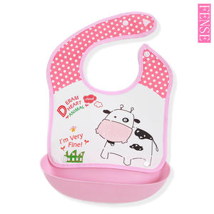 Baberos de alimentación EVA desmontables para bebés recién nacidos, delantales impermeables para bebés, babero, toallas para Saliva infantil, babero de dibujos animados con bolsillo para baba de comida - Product Image 2