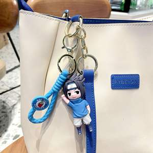 Venta al por mayor creativo Japón dibujos animados 3D Uzumaki Pvc figuritas llaveros mochilas coche colgantes llavero para Anime amantes regalos - Product Image 5
