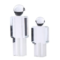 Modèle en verre K9 de haute qualité, personnalisation, modèle de robot en cristal, verre optique K9, ensemble de décoration de bureau, trophée, décoration, récompense