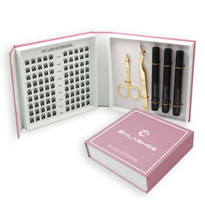 Private Label Biodegradable Vegan Pre Made Lash Fans Faux <strong>Mink</strong> Natural Cluster Lashes Kit C D L Curl Diy Lash Extension Kit - Product Image 6
