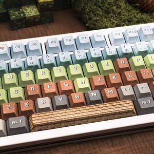 Keycaps sur le thème de Minecraft, 136 touches, profil Cherry, PBT, sublimation de la couleur, pour clavier mécanique MX <span class=keywords><strong>Switch</strong></span> 61/64/68/104 - Product Image 3
