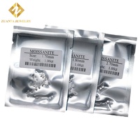 Pierre de Moissanite en vrac D VVS, couleur blanche, taille brillant ronde, cultivée en laboratoire, excellente finition, certifiée par un tiers