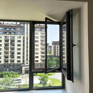 Finestra a Battente in Alluminio con Telaio Stretto, Design Personalizzato, Efficiente e Resistente alle Intemperie, <span class=keywords><strong>per</strong></span> <span class=keywords><strong>Balconi</strong></span> e Verande - Product Image 1