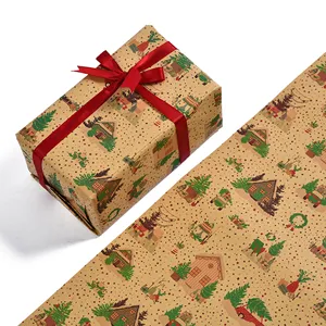 优质圣诞个性化礼品包装纸刀包装卷巨型