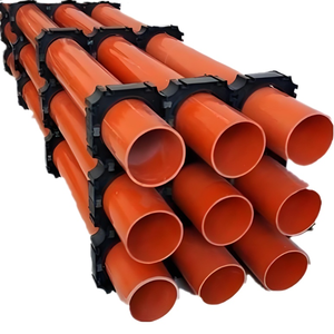 Conduit de câblage électrique flexible Qianxin en CPVC haute pression <span class=keywords><strong>100</strong></span> <span class=keywords><strong>mm</strong></span> 200 <span class=keywords><strong>mm</strong></span> orange, conduit de câblage souterrain, <span class=keywords><strong>tuyau</strong></span> MPP, norme ISO - Product Image 1