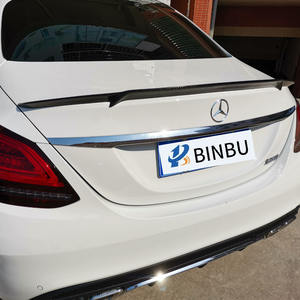 Pour Mercedes Benz classe C W205 fibre de carbone aileron arrière mises à niveau <span class=keywords><strong>Babos</strong></span> <span class=keywords><strong>Style</strong></span> aileron arrière 4 portes aile arrière Kit de carrosserie - Product Image 1