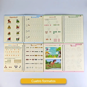 Lo spagnolo ha affondato il libro magico per bambini che scrivono a mano libri pratici educativi quaderni magici per bambini - Product Image 6
