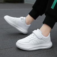 Cema 2026 Nouveau Style Chaussures de Tennis et de Course pour Enfants Confortables Chaussures Décontractées Tendance Baskets Blanches et Noires en PU Chaussures de Marche