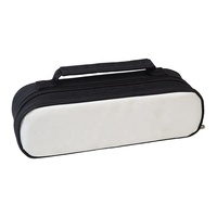 Sac de pétanque ZQURE en nylon durable pour 3 boules avec dessus blanc