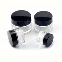 Pot en verre transparent pour crème cosmétique pour le corps et le visage en gros, 50/80/100/120/150/180/250 ml, flacon d'emballage transparent pour aliments, pour biscuits