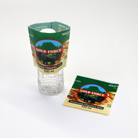 Étiquette thermorétractable pour bouteille en plastique, pour vin, bière, café, whisky, eau minérale, taille personnalisée, imperméable
