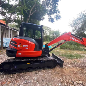 Fácil maniobrabilidad bajas horas de trabajo Japón Original usado Kubota KX165 CE EPA precio al por mayor 99% nuevo 5,5 Ton Motor PLC - Product Image 1