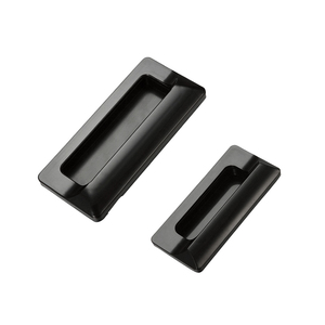 Ручка скрытого монтажа DMK, черная, пластиковая, 92 мм/140 мм, прочная фурнитура - Product Image 6