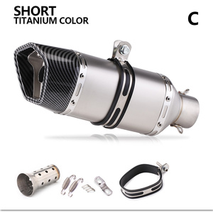 Tubo de escape <span class=keywords><strong>Universal</strong></span> <span class=keywords><strong>SC</strong></span> para motocicleta de 51MM con modificación <span class=keywords><strong>Db</strong></span> <span class=keywords><strong>Killer</strong></span> NINJA400 330 R3 Mt07 tubo de escape de mm - Product Image 4