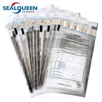 Sac de sécurité en plastique LDPE imprimé personnalisé, anti-effraction, pour dépôts bancaires, achats et envois, avec des matériaux écologiques