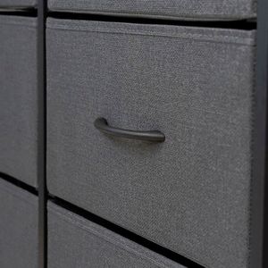 Commode autoportante moderne en tissu pour salon, durable, avec panneaux en MDF et acier inoxydable, en pin, disponible en plusieurs couleurs - Fournisseur en gros - Product Image 5