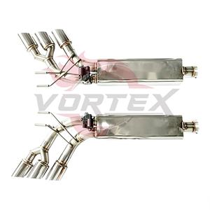 Échappement Valvetronic Vortex Precision SS304 pour Mercedes G63 W464 Classe G avec six sorties latérales chromées polies - Product Image 3