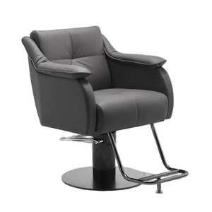 Sillón de Barbería Moderno y Minimalista, Mueble de Salón Tapizado, Silla de Peluquería con Base Redonda - Product Image 1
