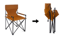 Chaise de camping de pique-nique légère, chaise pliante confortable avec table latérale réglable