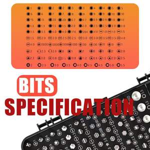 Juego de destornilladores 115 en 1 con puntas multiusos Torx magnéticas, kit de herramientas para reparación de teléfonos y computadoras. - Product Image 1