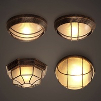 Plafonnier LED de style industriel rétro créatif à montage en surface pour hôtels, bars, restaurants, balcons, entrées, couloirs