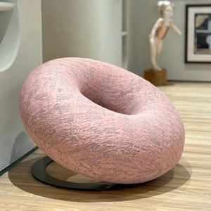 Donut Shaped Velvet <b>Bean</b> <b>Bag</b> <b>Chair</b> Oversized and Comfortable Lazy for Adults and Kids Living Room Dining or Bedroom Furniture - Product Image 1