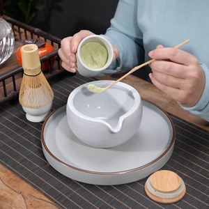 Ensemble de thé matcha en céramique de style japonais personnalisé - Bol à matcha authentique pour la préparation et le service traditionnels du thé - Product Image 3