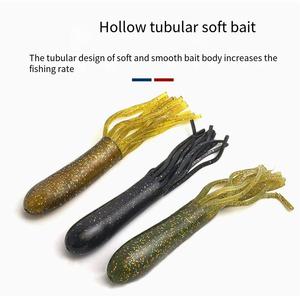 Aotuo Esche Artificiali Morbide a Tubo Cavo Galleggiante da 9,5 cm 6g, Realistiche a Forma <span class=keywords><strong>di</strong></span> Calamaro/Polpo, per la Pesca <span class=keywords><strong>di</strong></span> Spigole in Acqua Dolce e Salata - Vendita Calda - Product Image 1