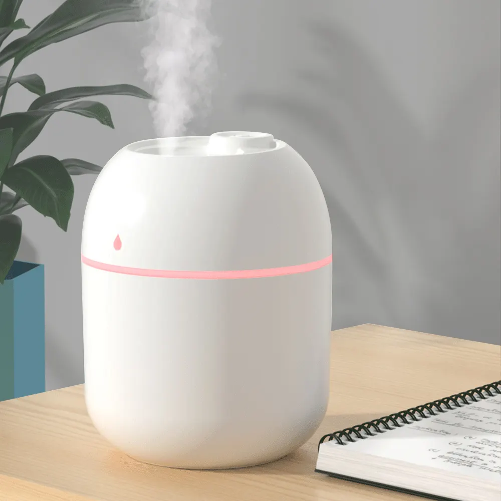 Humidificateur de diffuseur d'huiles essentielles de bureau avec lumière LED USB Mini portable Humidificateurs d'air pour voiture Humidificateurs d'air