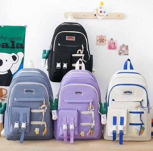 Bộ 5 chiếc ba lô hợp thời trang đơn giản Ba lô dễ phối thường ngày túi đi học sức chứa lớn cho học sinh Ba lô 2025 - Product Image 5