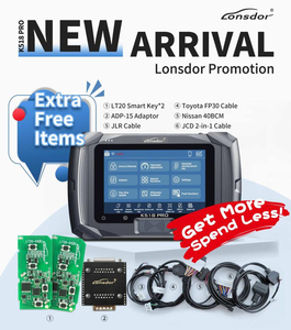 Lonsdor K518 PRO LT20 herramienta de diagnóstico de coche <span class=keywords><strong>JLR</strong></span> ADP adaptador clave programador incluido para Toyota para EPB ABS todas las marcas - Product Image 6