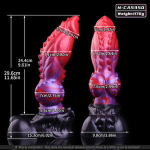 Dildo de lobo de fantasía Thorn Fenrir de 11.65 pulgadas, silicona de grado médico, ventosa, estimulador de punto G, juguete para adultos para mujeres mayores de 18 años - Product Image 6