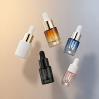 Botol Serum Kaca Pink Frosted Mewah Custom 30ml 15ml Kosong Isi Ulang untuk Minyak Esensial Wajah MOQ Rendah 100