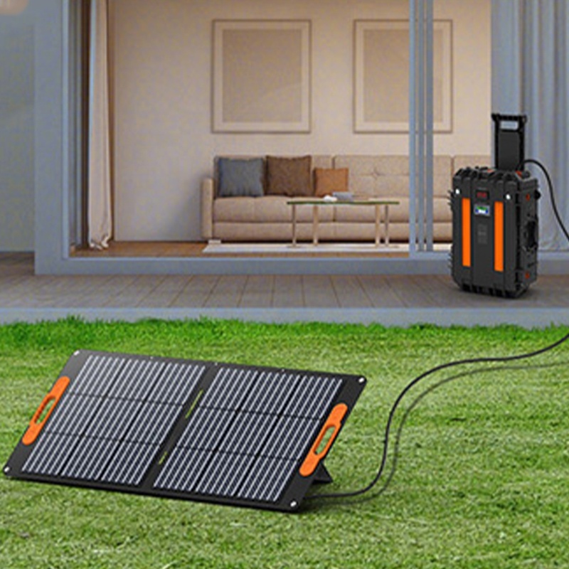 <strong>100W</strong> Portable <strong>Foldable</strong> Monocrystalline <strong>Solar</strong> <strong>Panel</strong> for Portable Power Station