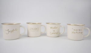 Nhà Máy Giá Rẻ Bán Buôn Sứ Ly Biểu Tượng Tùy Chỉnh 12Oz Mạ Vàng Rim Gốm <span class=keywords><strong>Mug</strong></span> Với Giáng Sinh Letter Decal - Product Image 2