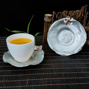 Plaques multi-usages en métal pur pouvant contenir des collations <span class=keywords><strong>Bonbons</strong></span> Petites assiettes Tasses Accessoires d'isolation thermique - Product Image 5