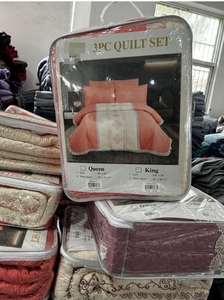 Ensemble de <span class=keywords><strong>couvre</strong></span>-<span class=keywords><strong>lit</strong></span> élégant en dentelle blanche brodée 3 pièces, taille Queen, style hôtel de luxe, pour la décoration de la chambre principale - Product Image 4