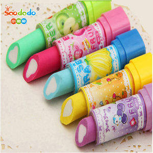 Soododo ensemble <span class=keywords><strong>de</strong></span> papeterie Offre Spéciale série 3D rouge à lèvres <span class=keywords><strong>en</strong></span> <span class=keywords><strong>forme</strong></span> <span class=keywords><strong>de</strong></span> bureau <span class=keywords><strong>gomme</strong></span> <span class=keywords><strong>crayon</strong></span> <span class=keywords><strong>gomme</strong></span> - Product Image 3