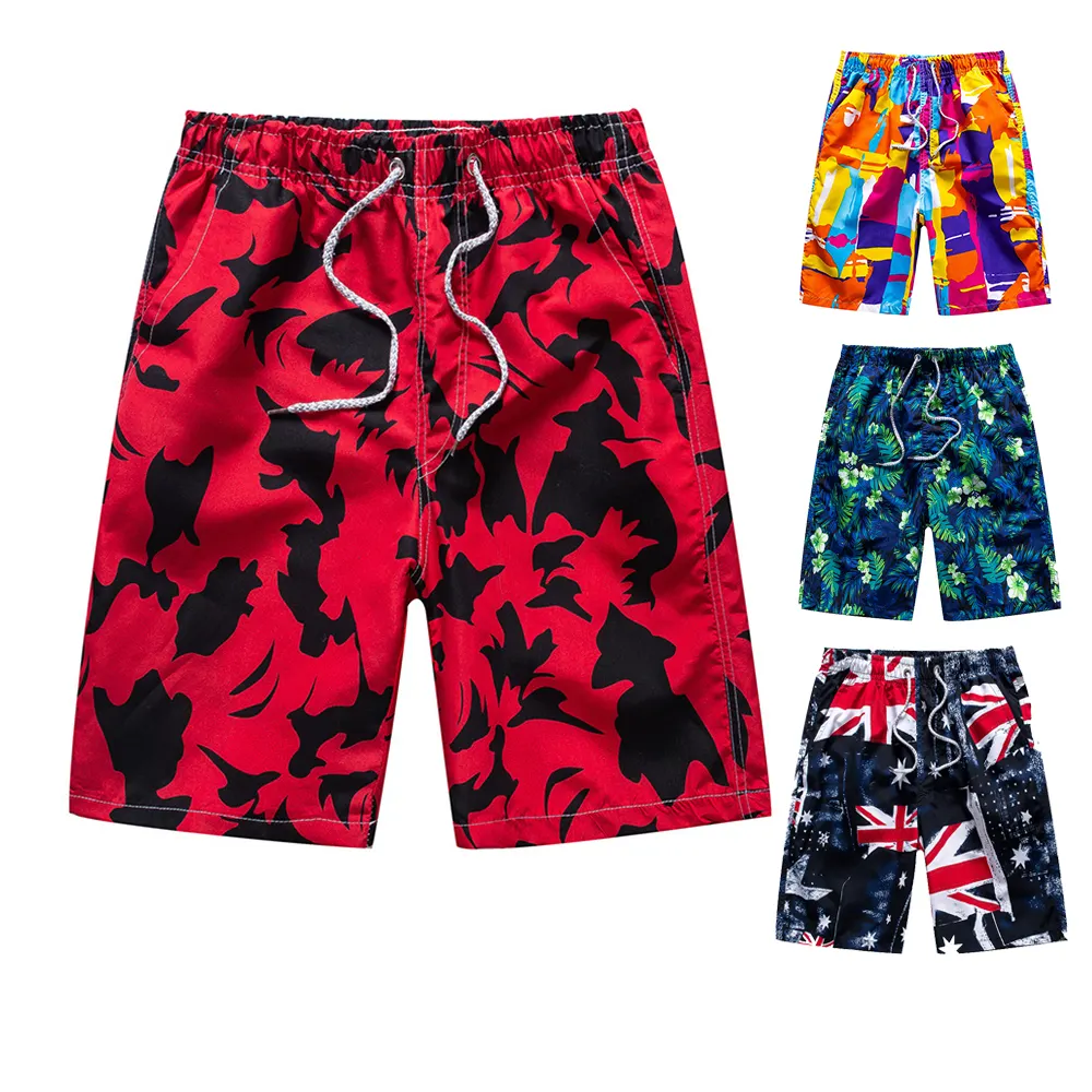2023 Summer New Men's Shorts Couple Beach Pants 3D Printing Five-point Pants South Beach Swim Shorts Running Swimming Shorts