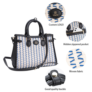 Bolsos de mano Clásicos de moda personalizados para mujer bolsos de mano con cierre de cremallera y Asa superior de lujo de alta calidad de cuero PU - Product Image 2