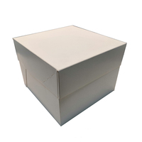 Boîte à gâteau avec base et couvercle en papier de qualité alimentaire 350GSM 400GSM
