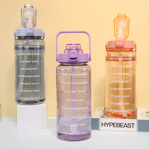 Bottiglia d'acqua trasparente per bambini da <span class=keywords><strong>2</strong></span> litri 2000ml 2L 64oz per bambini con linea di scala - Product Image 2