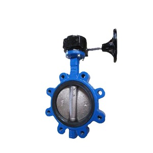 Válvula de Mariposa Kovina 304 de Hierro Fundido con Revestimiento de EPDM, Doble Excéntrica, Manual, para Uso Industrial en Agua - Product Image 1