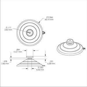 60mm Diameter for Toy for <b>Glass</b> Mushroom <b>Head</b> Suction Cups Suction Cup Vacuum - Product Image 6