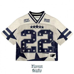 Camiseta Deportiva Informal de Rugby, Estilo <span class=keywords><strong>Retro</strong></span> <span class=keywords><strong>Europeo</strong></span> y Americano, Camiseta de Manga Corta, Estilo Hip-hop, Camiseta Deportiva de Calle - Product Image 2