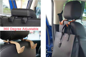 Accessoire d'organisateur de véhicule durable 2 packs de crochets <span class=keywords><strong>pour</strong></span> siège de voiture crochets <span class=keywords><strong>pour</strong></span> appui-tête crochets <span class=keywords><strong>pour</strong></span> appui-tête <span class=keywords><strong>pour</strong></span> sac à main - Product Image 6
